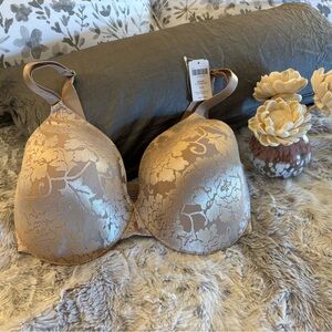 Soma Vanishing Back Lace Bra - Nude